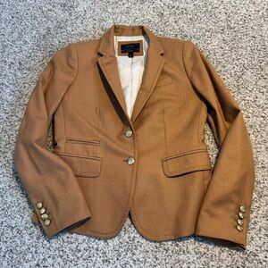 J. Crew Schoolboy Camel Blazer with Gold Buttons - 2